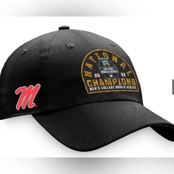 NWT Ole Miss Rebels2022 NCAA Baseball College World Series Championship Cap Hat - Picture 3 of 9